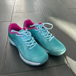 Lotto Mirage 300 III SPD Womens Tennis Shoes MSRP $110 Blue Green